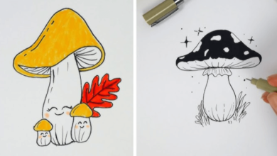 Cute:7ziqkivryto= Mushroom Drawing