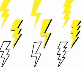 Clip Art:4yfy76jil4i= Lightning Bolt