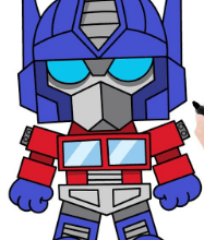 Drawing:1pdopjap4am= Optimus Prime