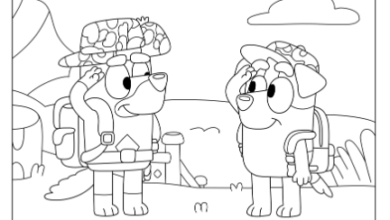 Free Printable:4-Yw9mlarni= Bluey Coloring Pages