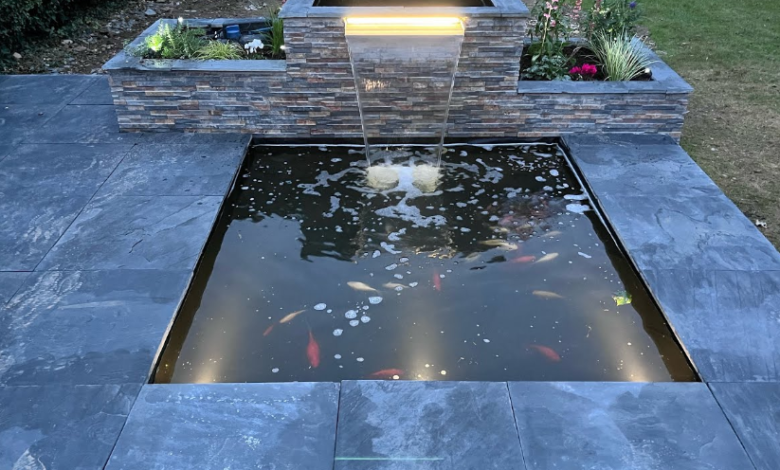 Transform Your Koi Pond with a Stainless Steel Water Feature